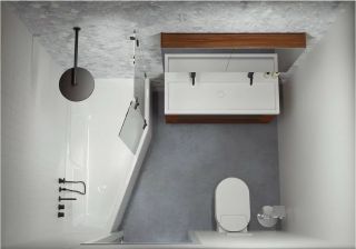 Акриловая ванна Riho Rethink Space Fall Plug and Play B116009005 L заполнение через перелив 180х110см белый